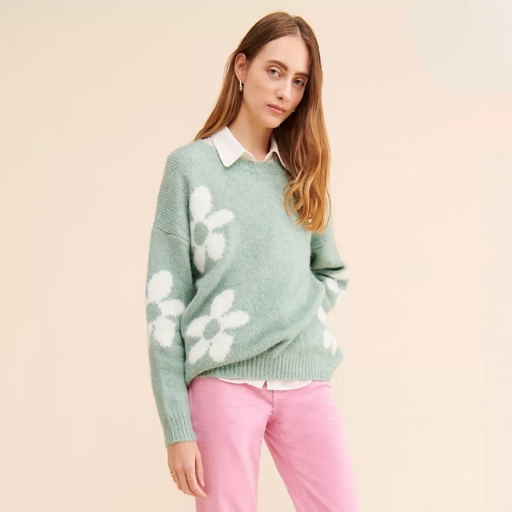 Anthropologie Little Lies Daisy Knitted Sweater